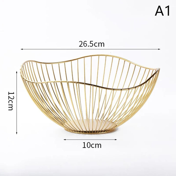 Fruttiera Gold Round