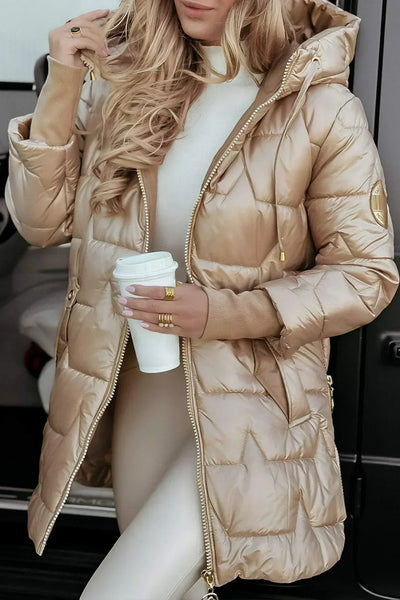 Leviana Long Quilted Jacket – women's jackets