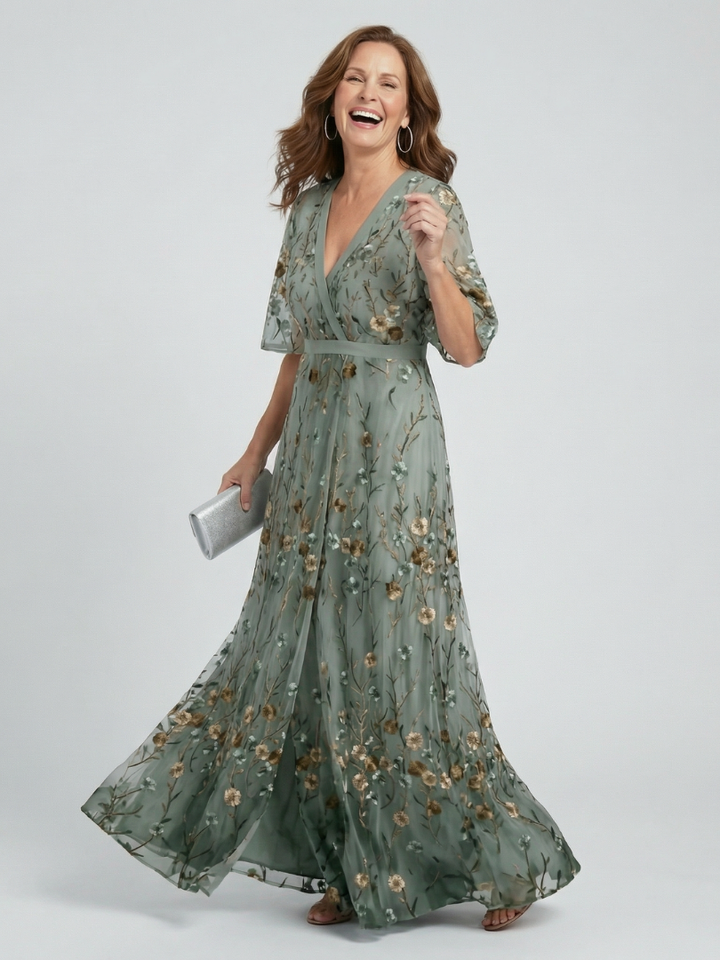 Mara Halter Bloom Flow Maxi Dress