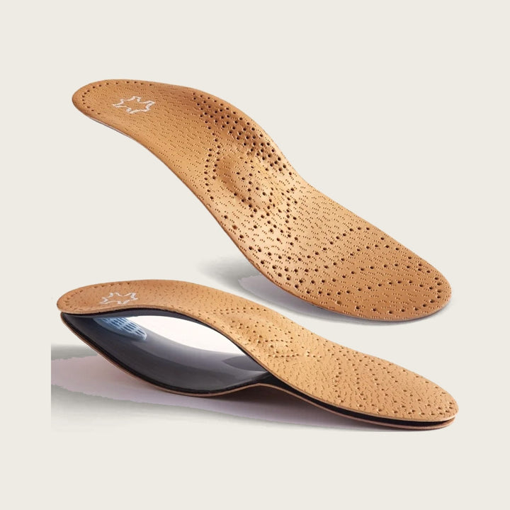 Passo Cushioned Arch Support Insoles in Tan