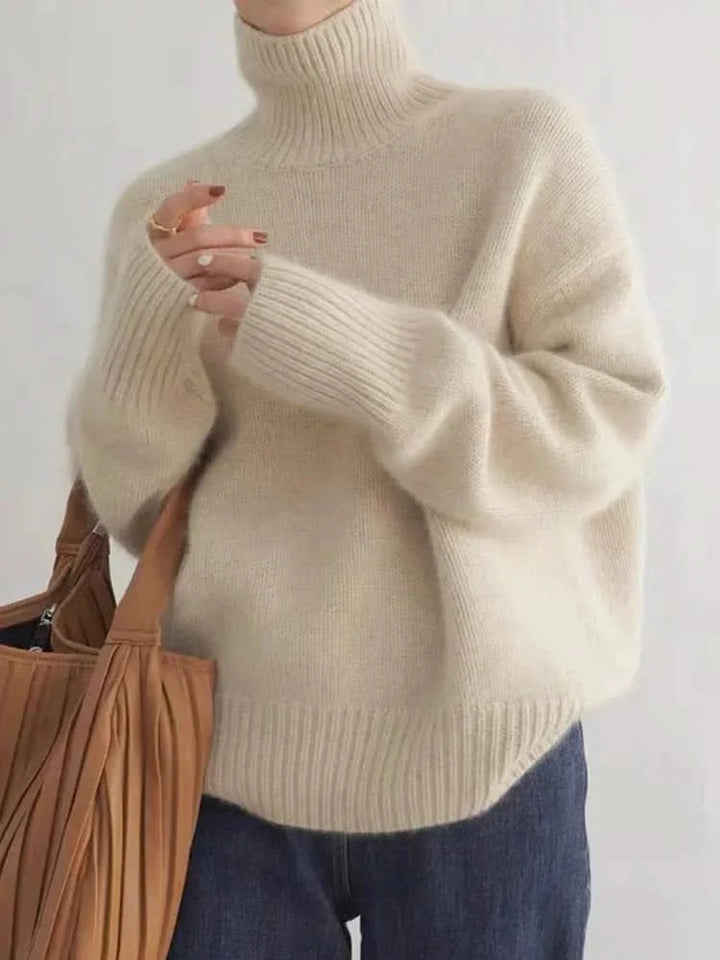 Isabella High Neck Cashmere Sweater – women&