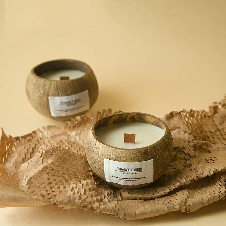 Tropea coconut shell candle