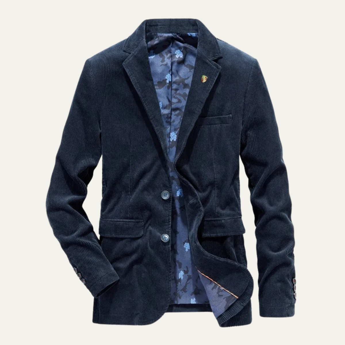 Pienza Corduroy Blazer - Midnight Navy