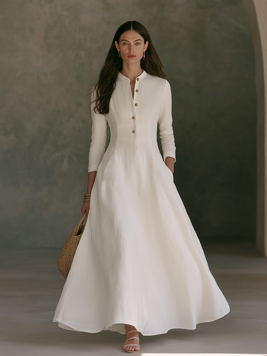Olivia Linen Maxi Dress