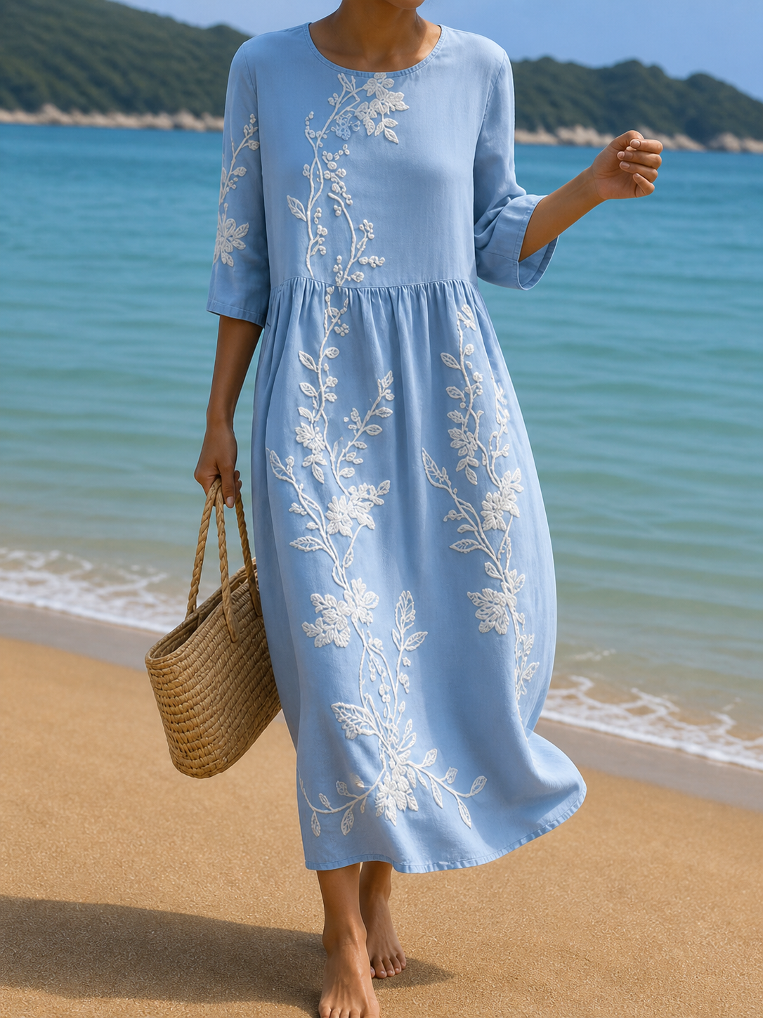Rosa Women's Casual Dress with Floral Print – dresses