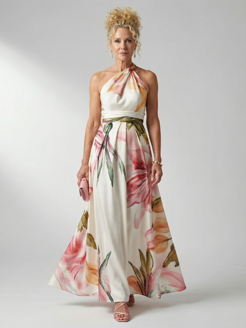 Amiel Light Floral Maxi Dress – women's dresses