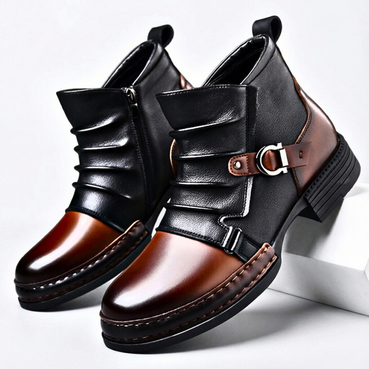 Matias Ankle Buckle Boots – men's shoes