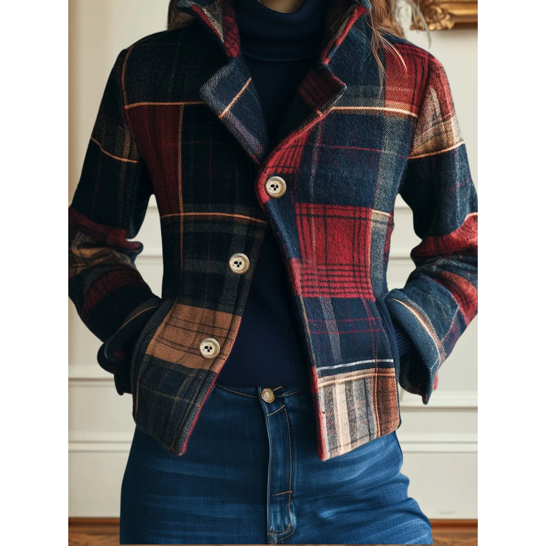 Kim Classic Plaid Wool Jacket – women's jackets