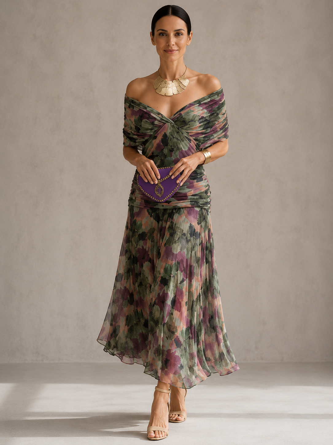 Hendrika Coral Evening Gown – women's dresses