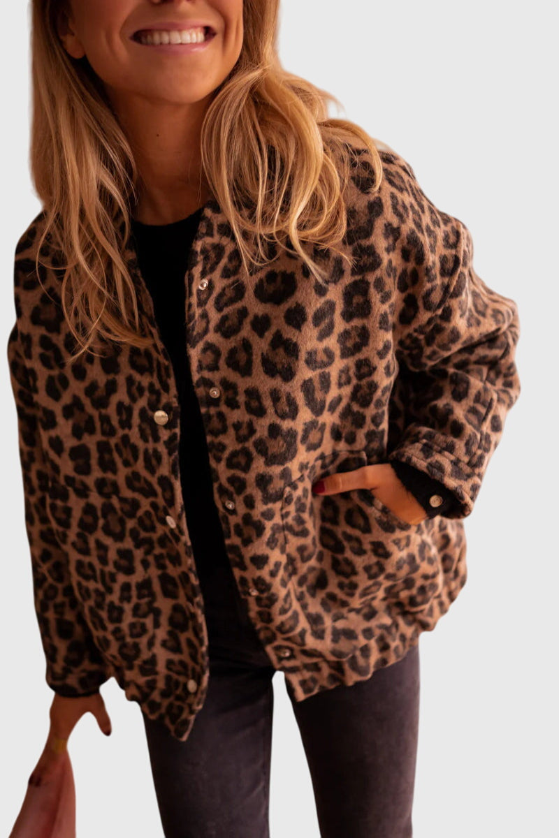 Elodie Stylish Leopard Print Jacket – women's jackets