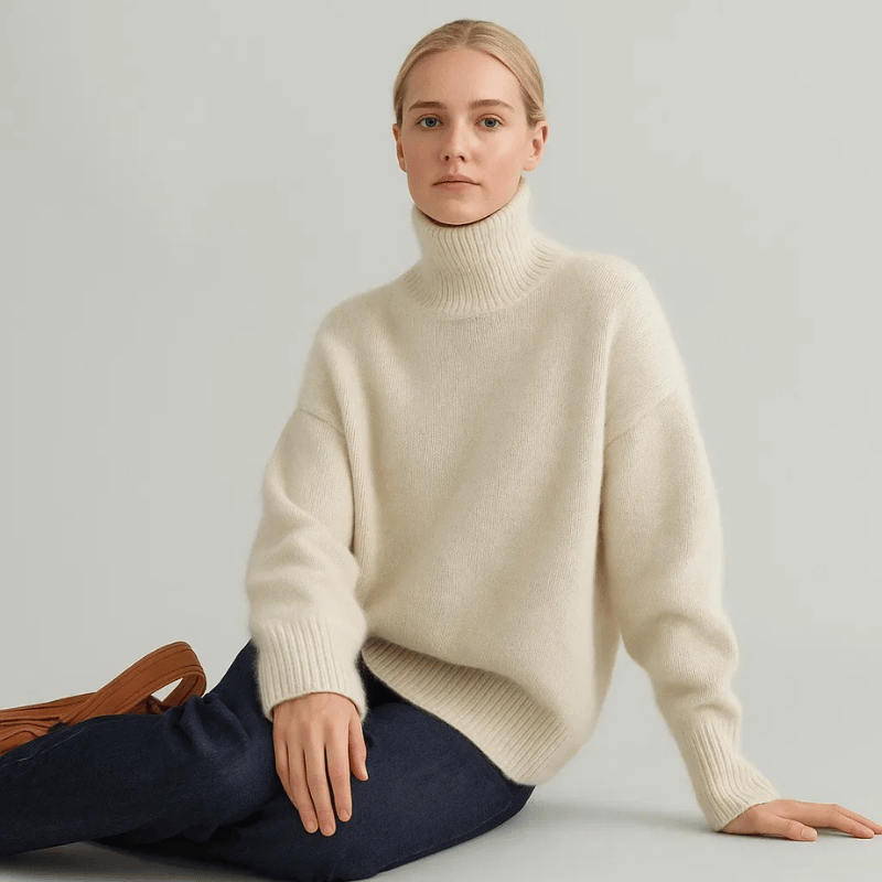 Aurora Cashmere Turtleneck Sweater – women's sweaters