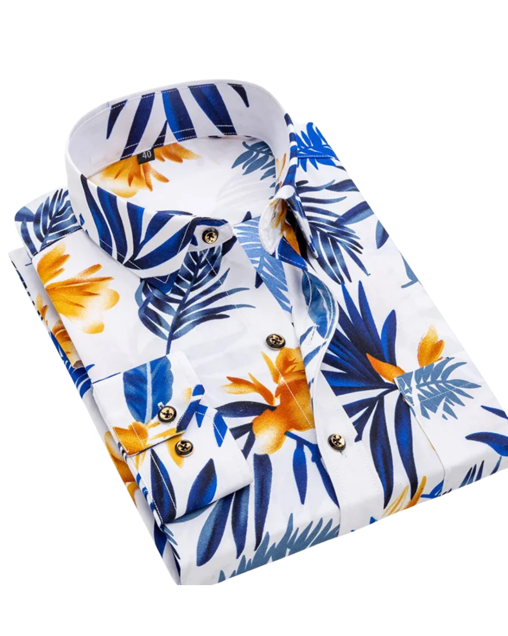 White Tropical Print / 4XL