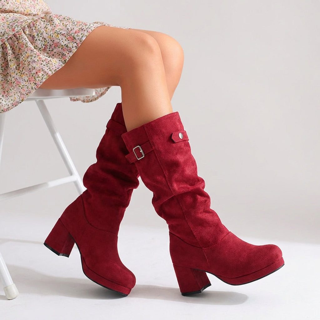 Penelope Buckle Boots – women's shoes
