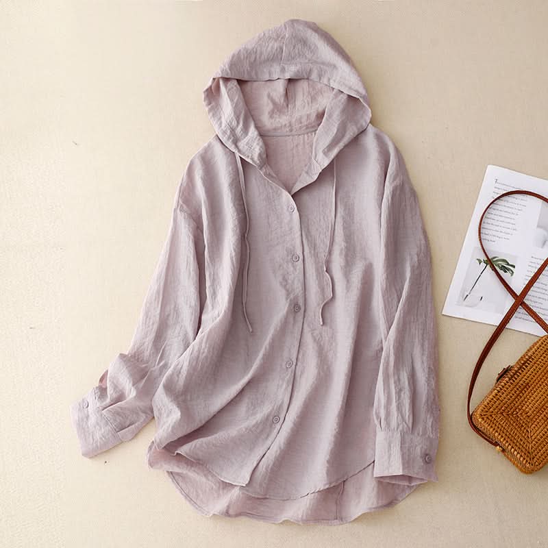 Victoria Linen Hoodie – women's sweaters