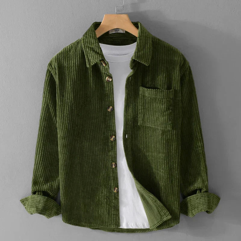 Rafael men's corduroy shirt with a relaxed fit – Avinos Milano