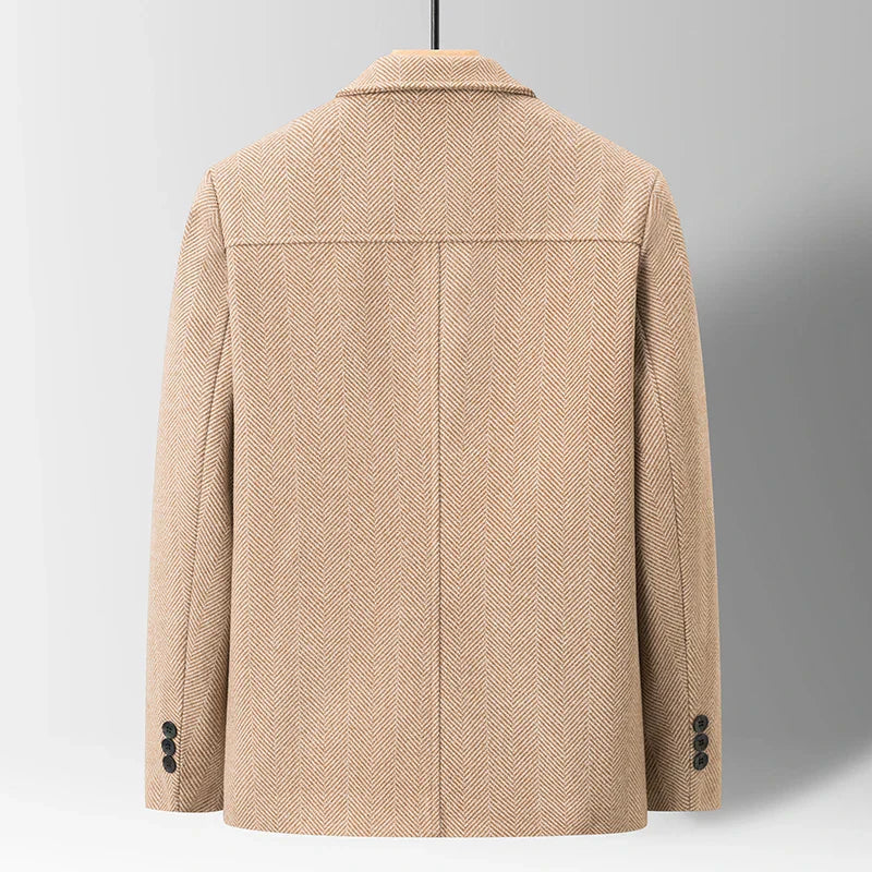 Luca men's elegant wool jacket, view 4