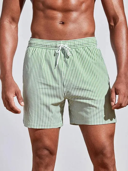 Swim men's elegant striped shorts, additional view