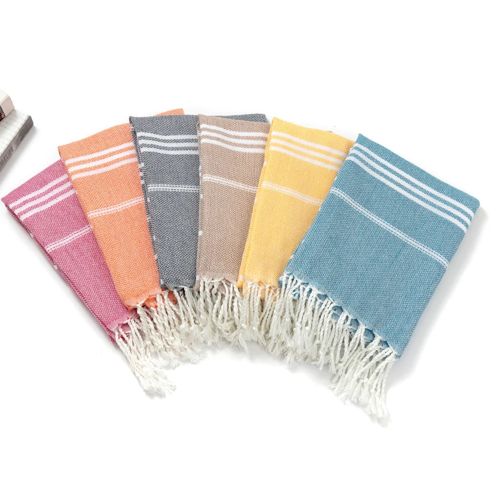 Amalfi Turkish towels with fringe