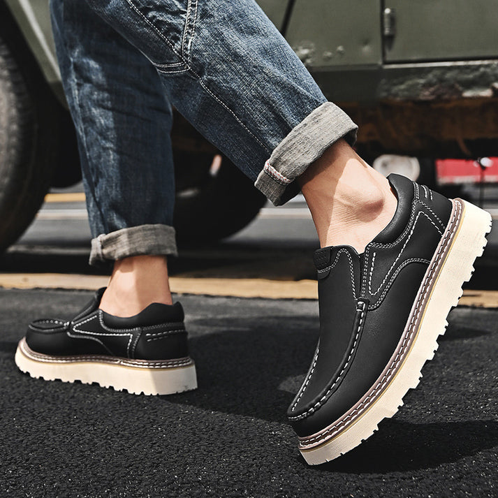 Fabio men's elegant leather slip-on shoes, additional view