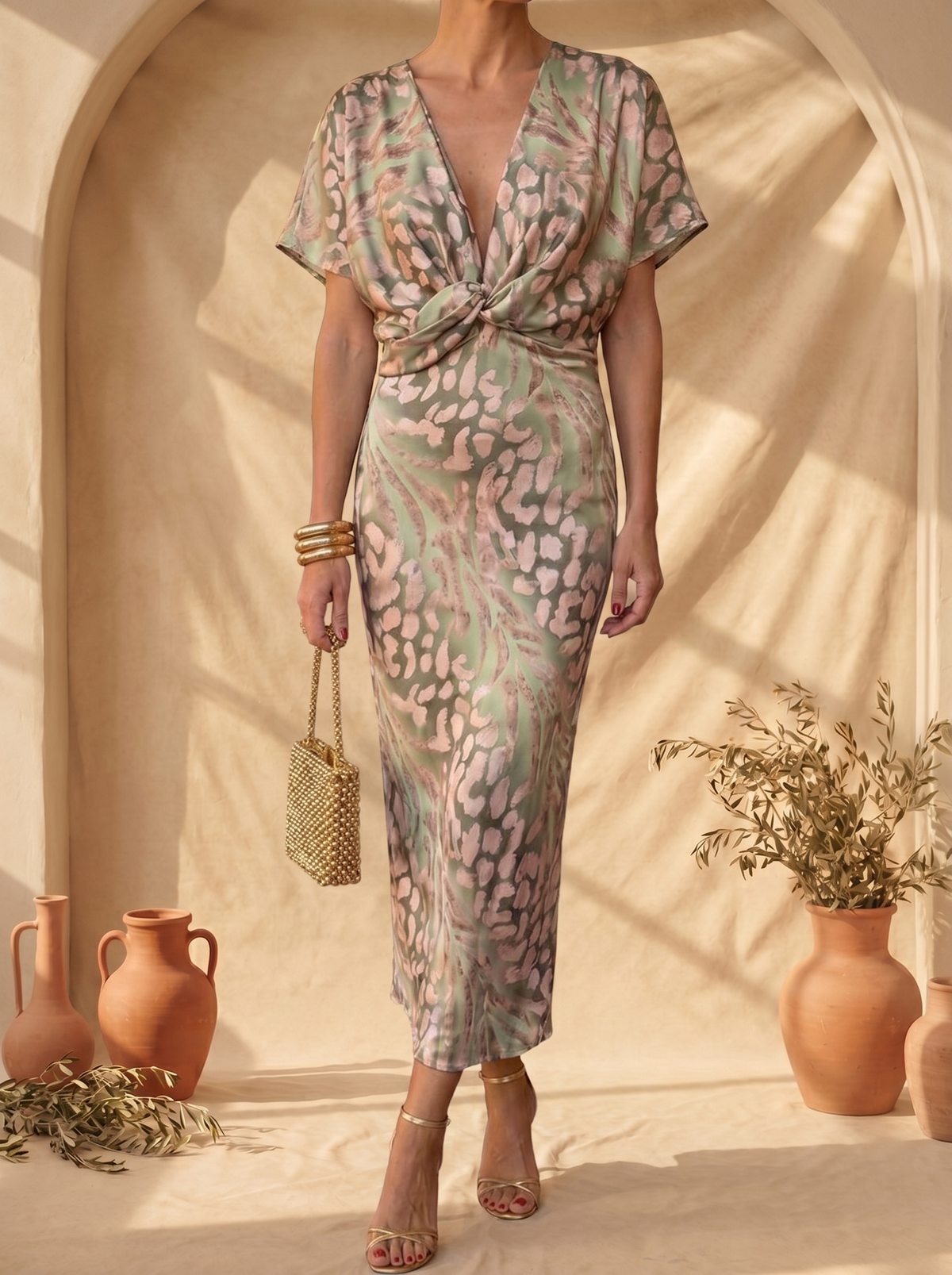 Antonella Graceful Dress Crafted from Lightweight, Flowing Fabric, view 2
