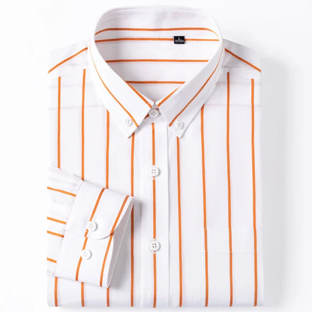 Men's elegant striped shirt, alternate view