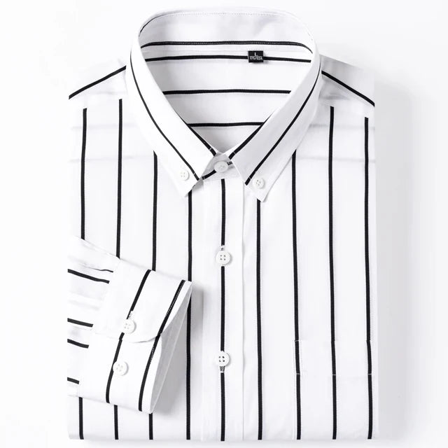 Men's elegant striped shirt, additional view