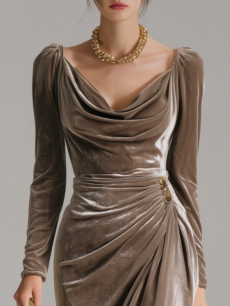 ARABELLA ELEGANT MIDI DRESS – women's dresses, view 3