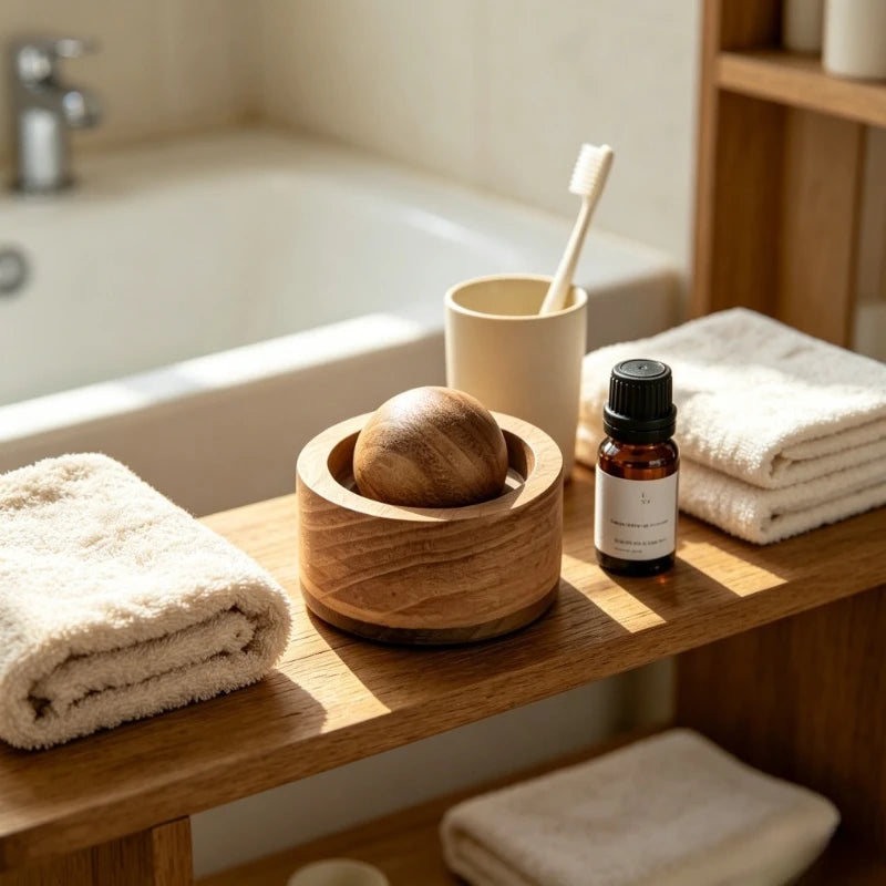 Aroma diffuser in a bathroom