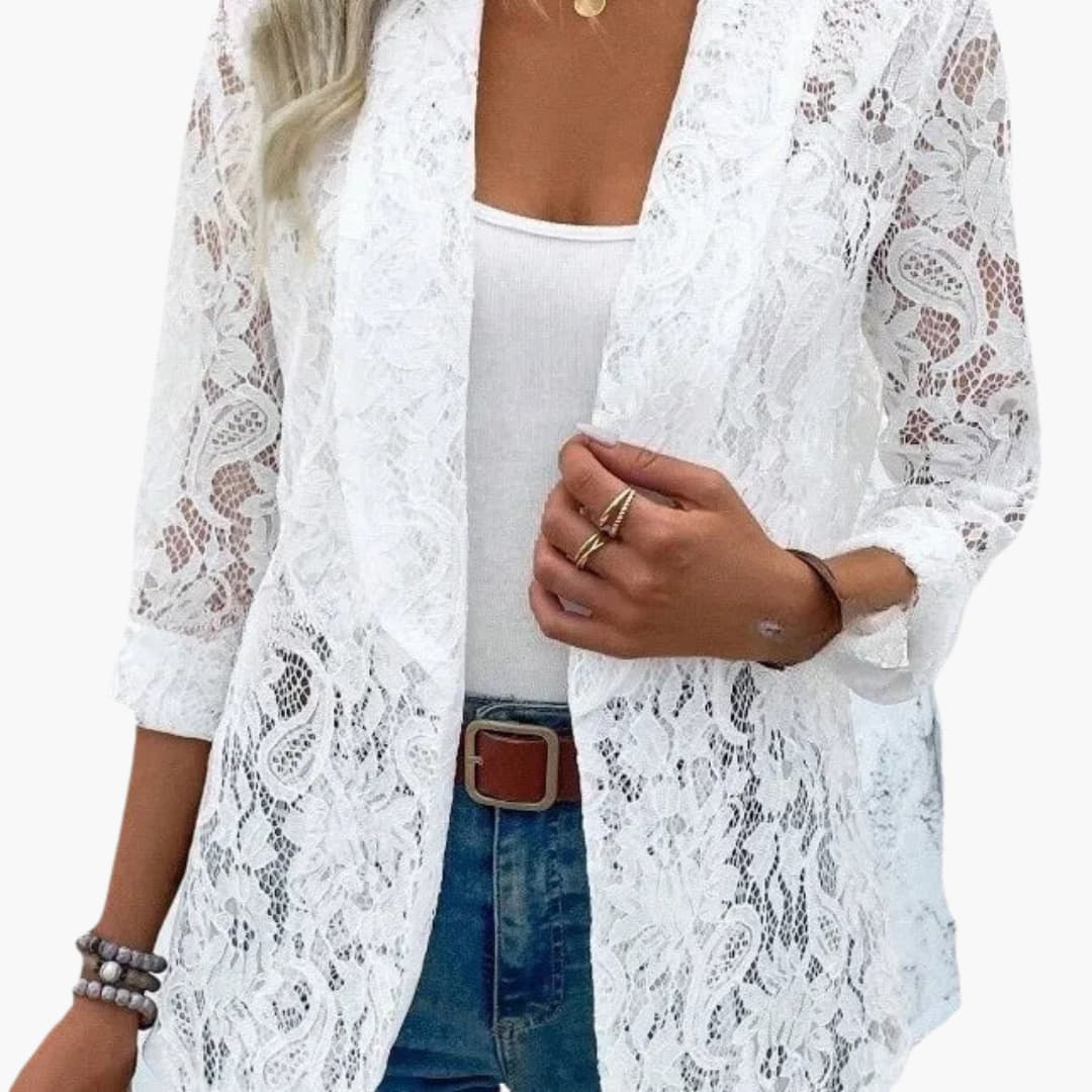 Audrey women's lace blazer, additional view