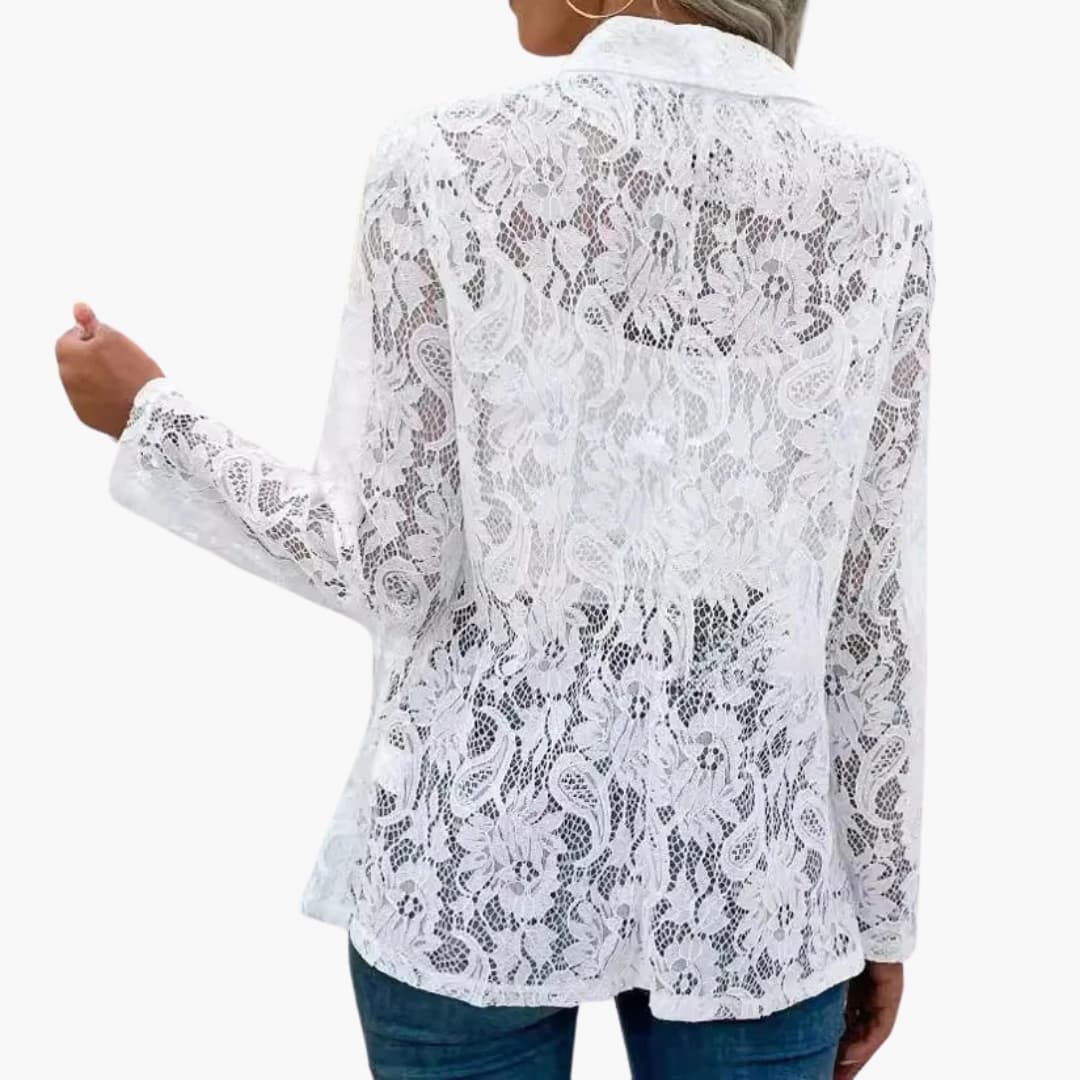 Audrey women's lace blazer, view 4