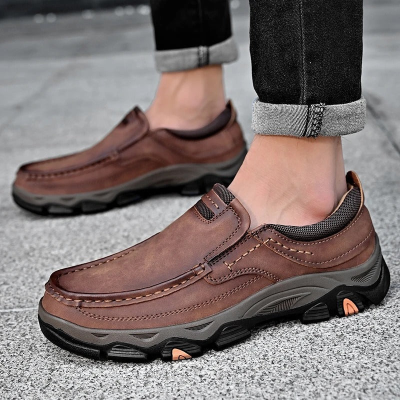 Emilio men's elegant leather slip-on shoes – Avinos Milano