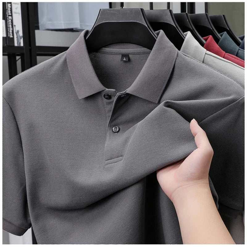 Men's cotton polo shirt, view 5