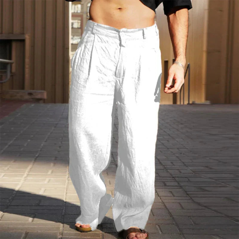 Luca men's linen pants, alternate view