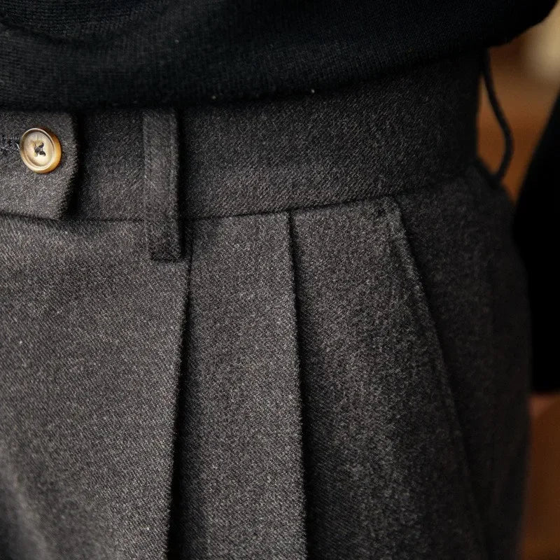Men's high-waisted pants, additional view