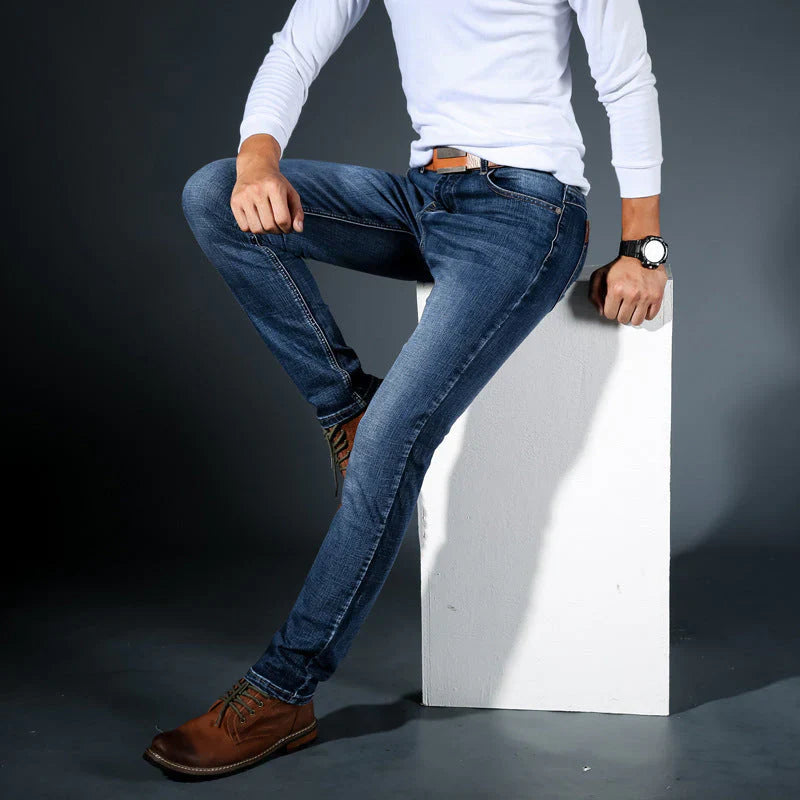 Men's stretch jeans, alternate view