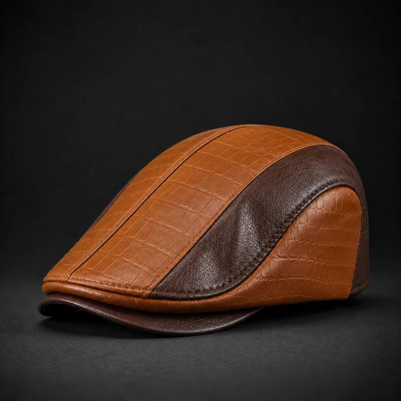 Bruno Two-Tone Ivy Cap in Brown