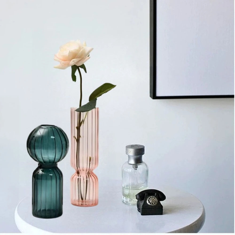 Burano vases on a shelf