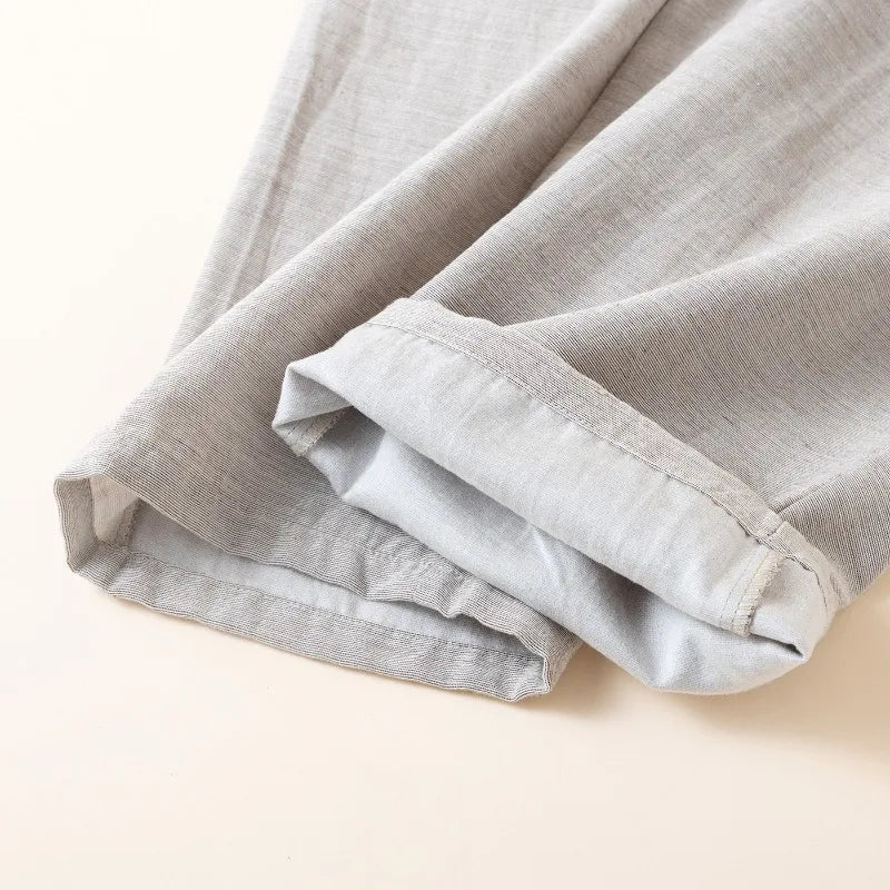 Men's lightweight linen two-piece set, view 4