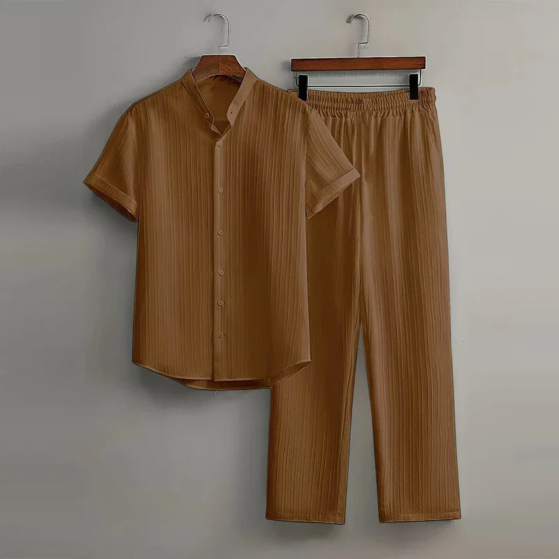 Men's summer two-piece set, alternate view