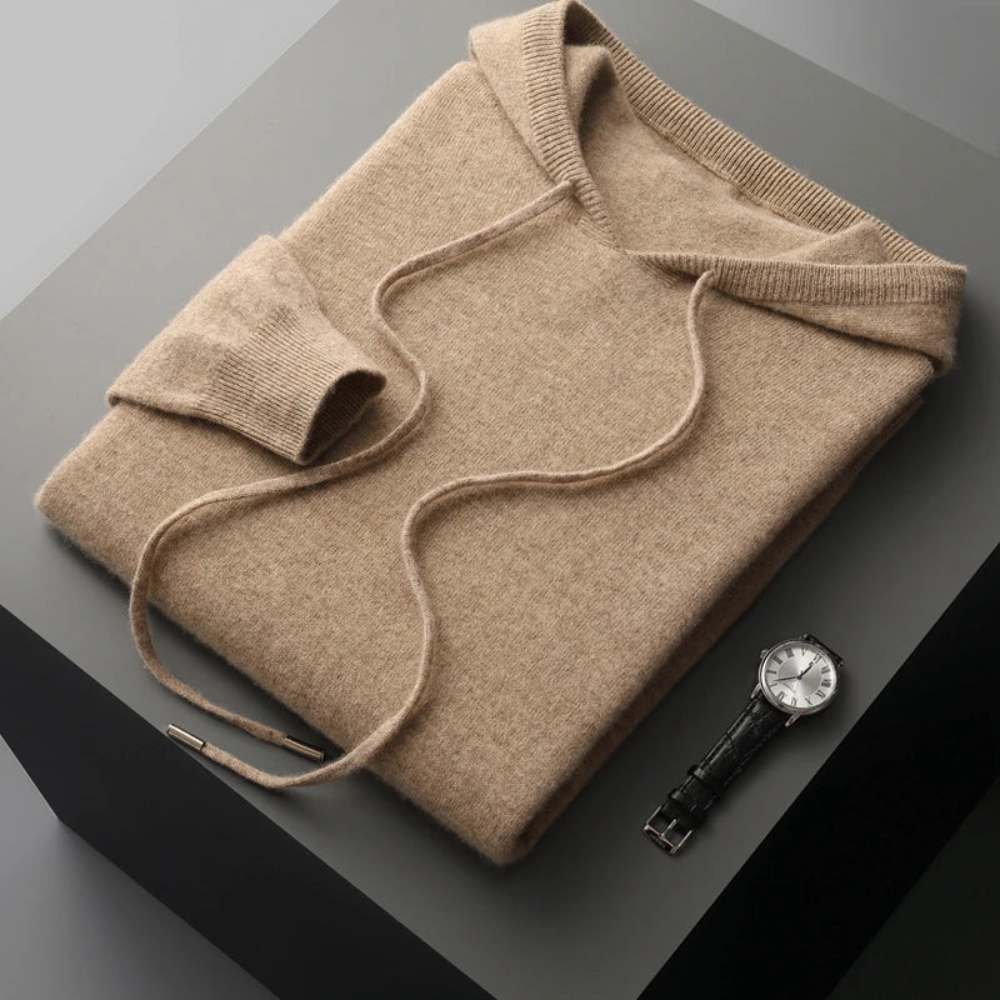 Canopus men's cashmere hooded sweater – Avinos Milano