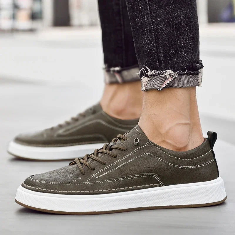 Men's leather sneakers, additional view