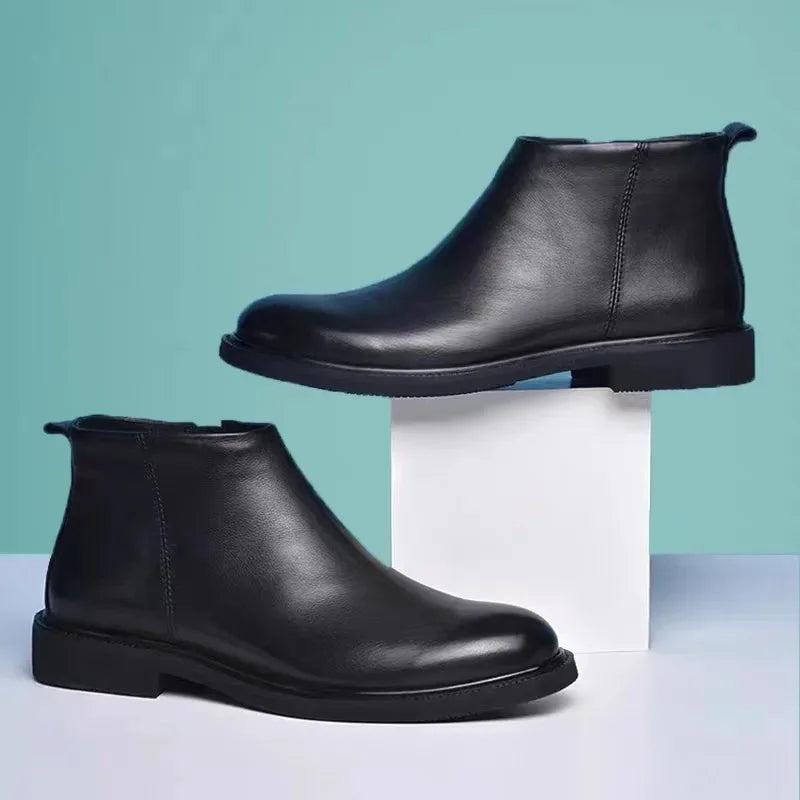 Pietro men's leather boots, view 4