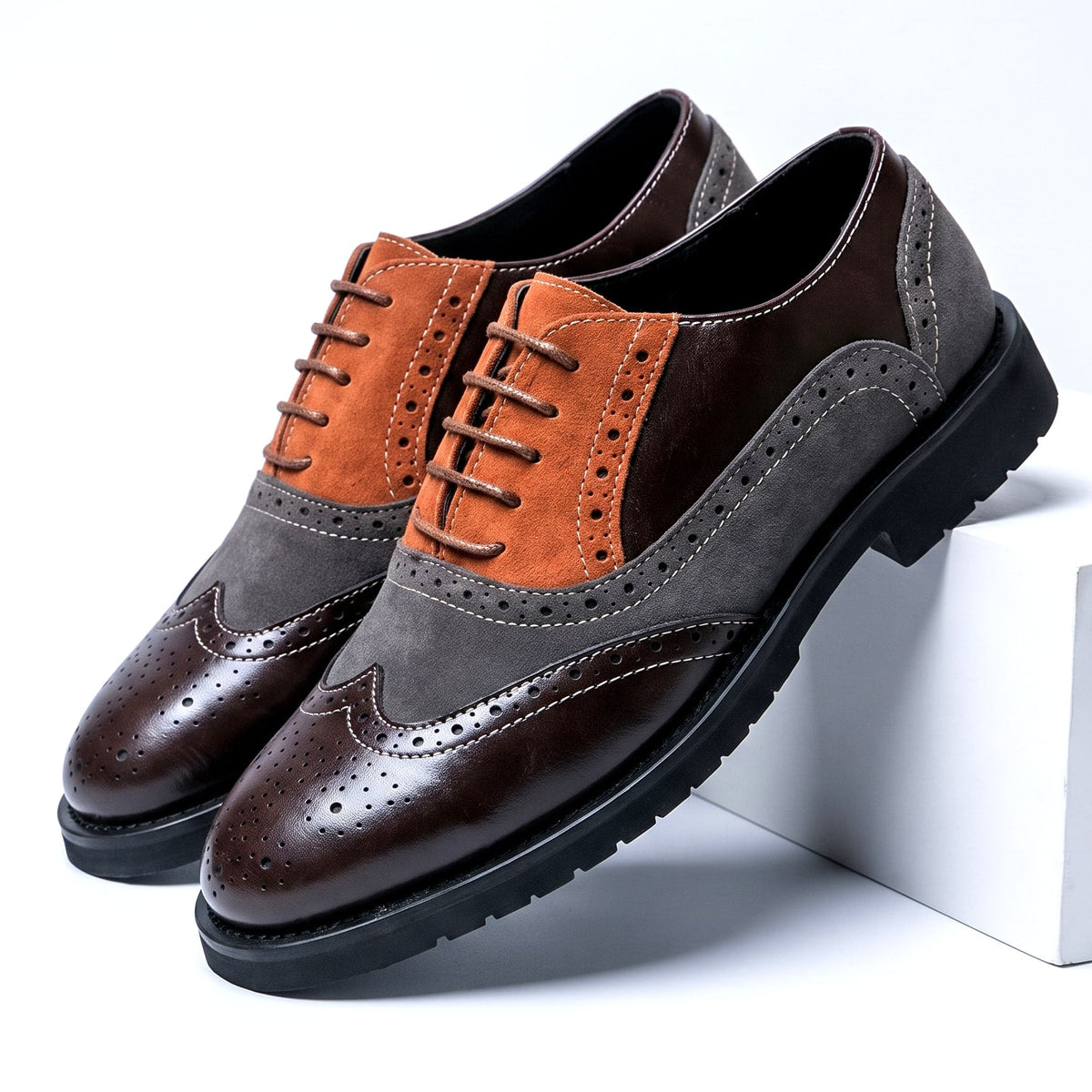 Cassian leather derby shoes, view 5