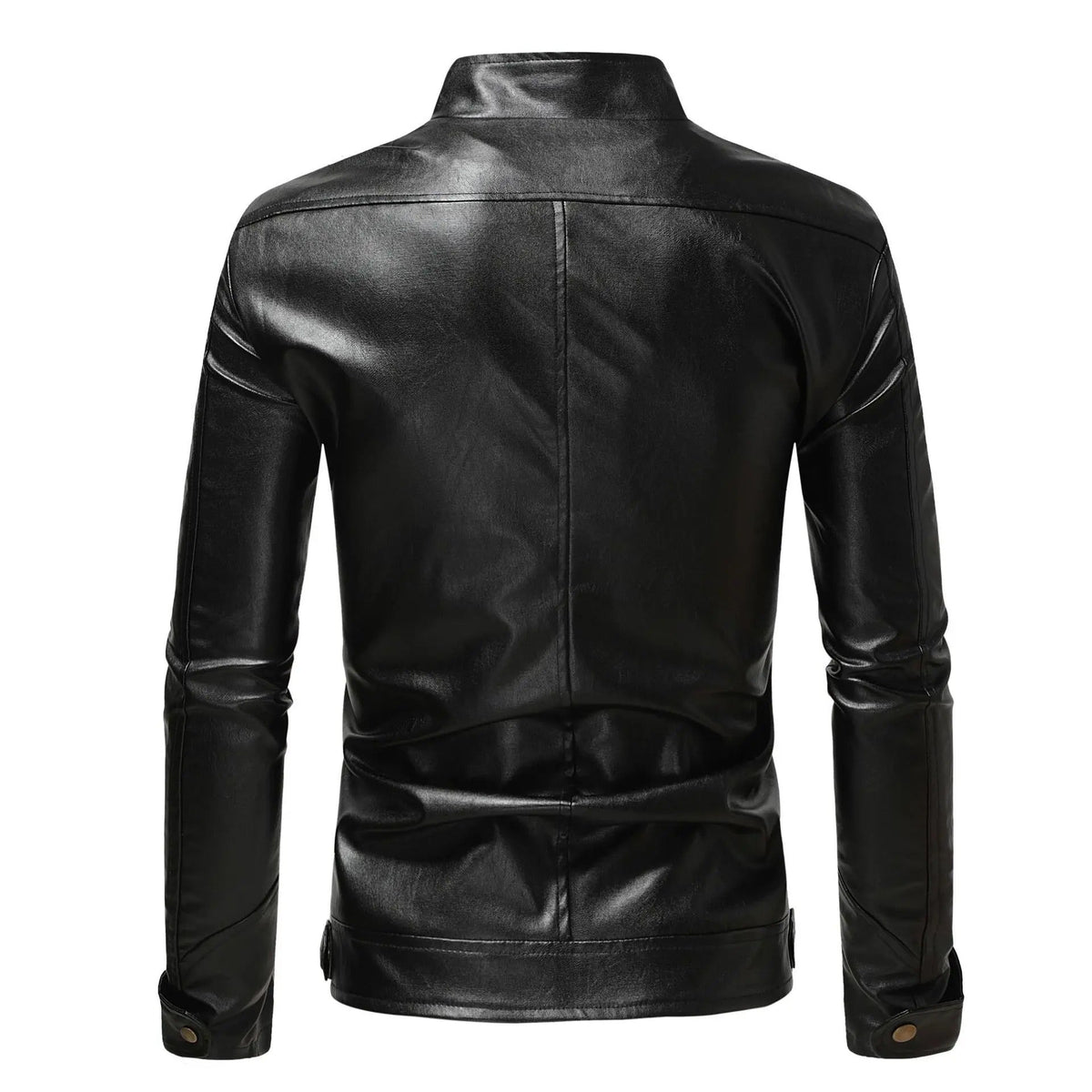 Men's elegant leather jacket, additional view
