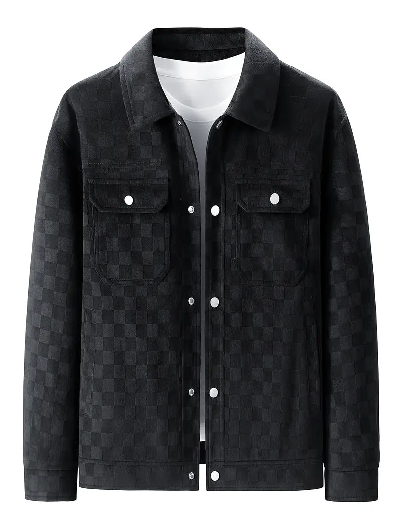 Men's suede jacket, alternate view