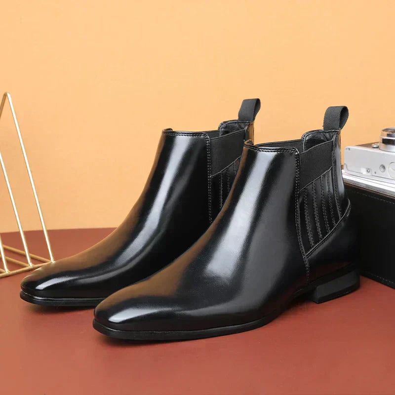 Carlo men's leather boots, alternate view