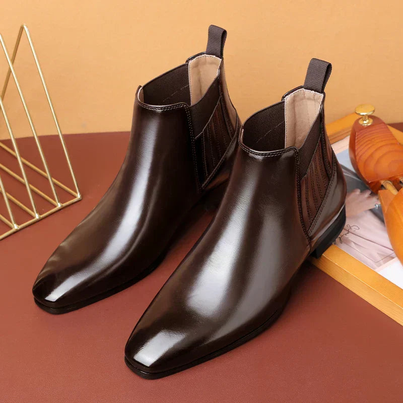 Carlo men's leather boots, additional view
