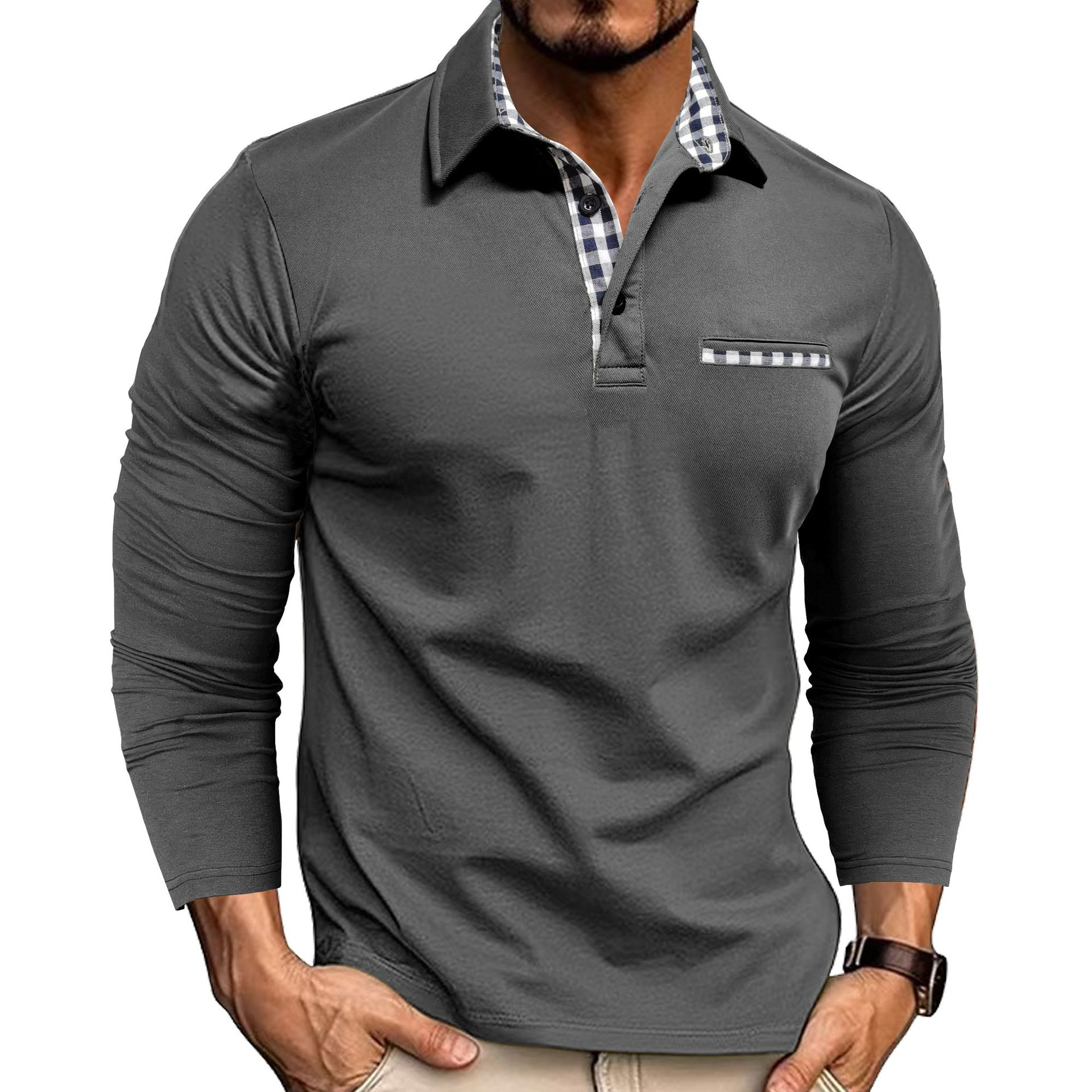 Christian men's long sleeve polo with a tailored fit – Avinos Milano
