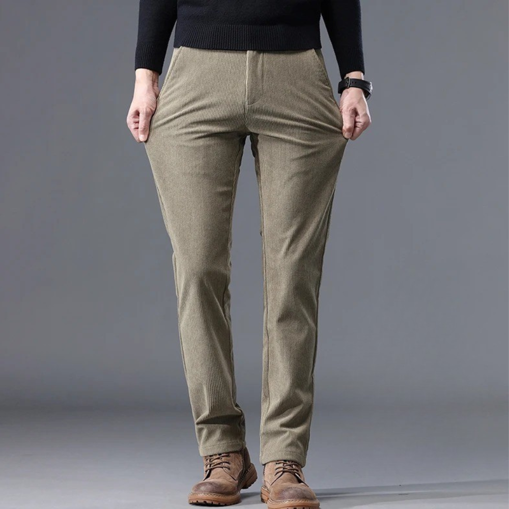 Gennaro men's elegant corduroy pants, view 4