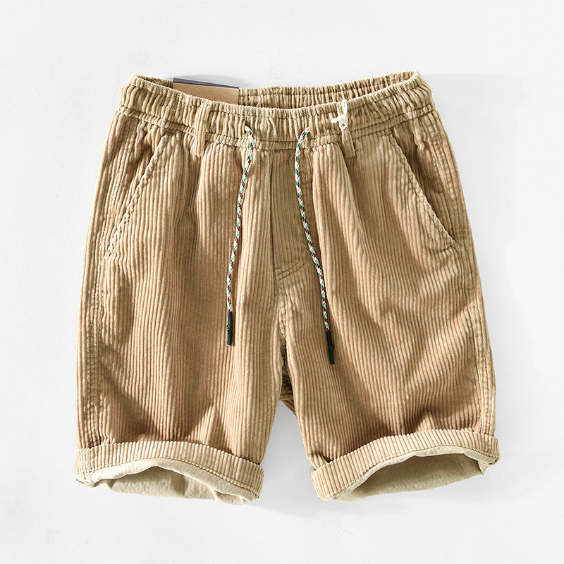 Men's corduroy shorts, alternate view